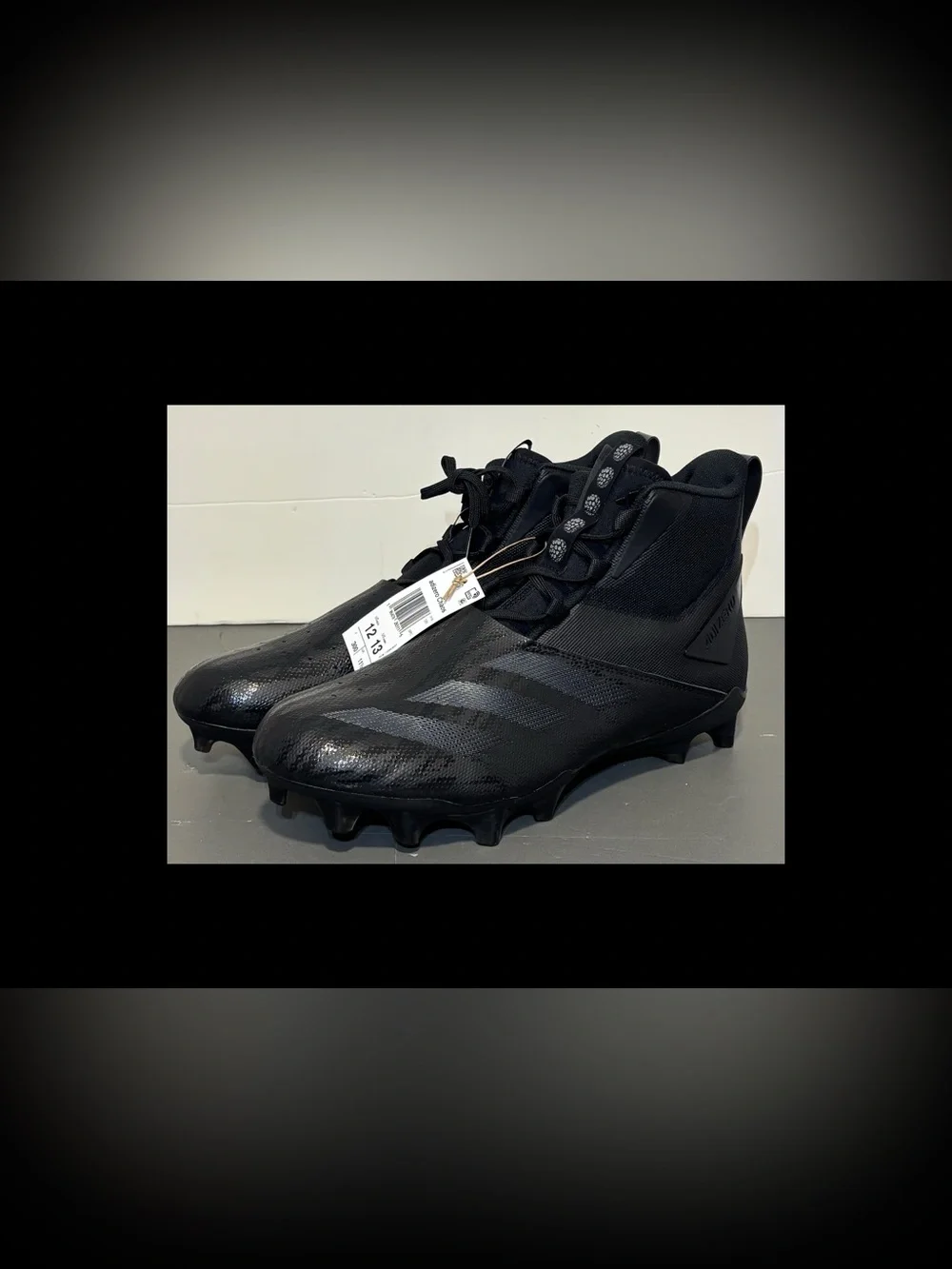 Adidas Adizero Chaos Black Lineman Football Cleats Men's Sz 12 New NO BOX!
